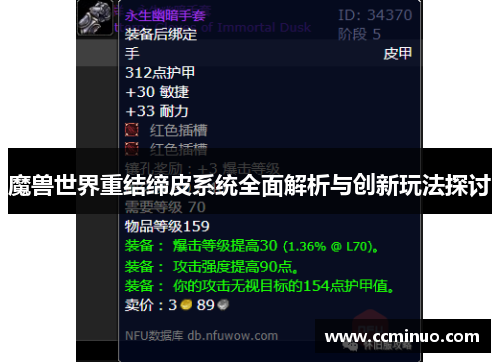 魔兽世界重结缔皮系统全面解析与创新玩法探讨